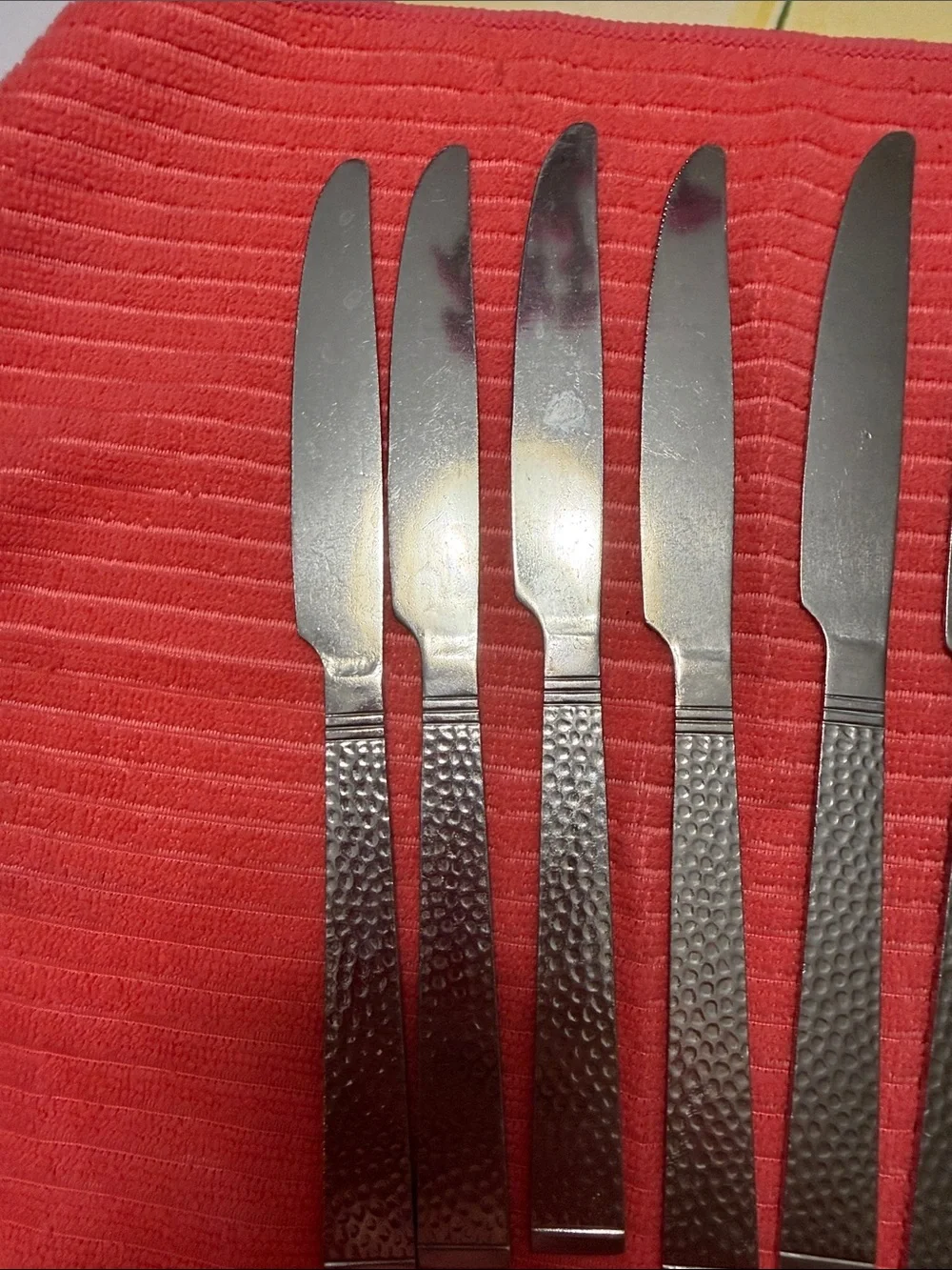 Set of 8 Men's Matte Stainless Steel Utility Knives